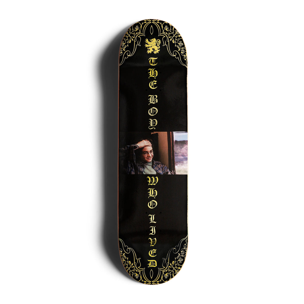 Boy Who Lived Skateboard- Gold Foil (8.38)