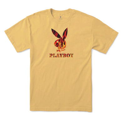 Flames Tee - Mustard