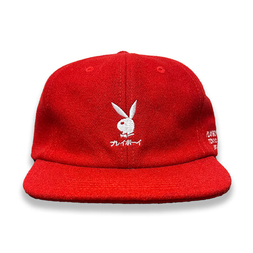 Tokyo Club Strapback Hat - Red Wool