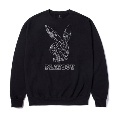 Spider Web Crewneck - Black