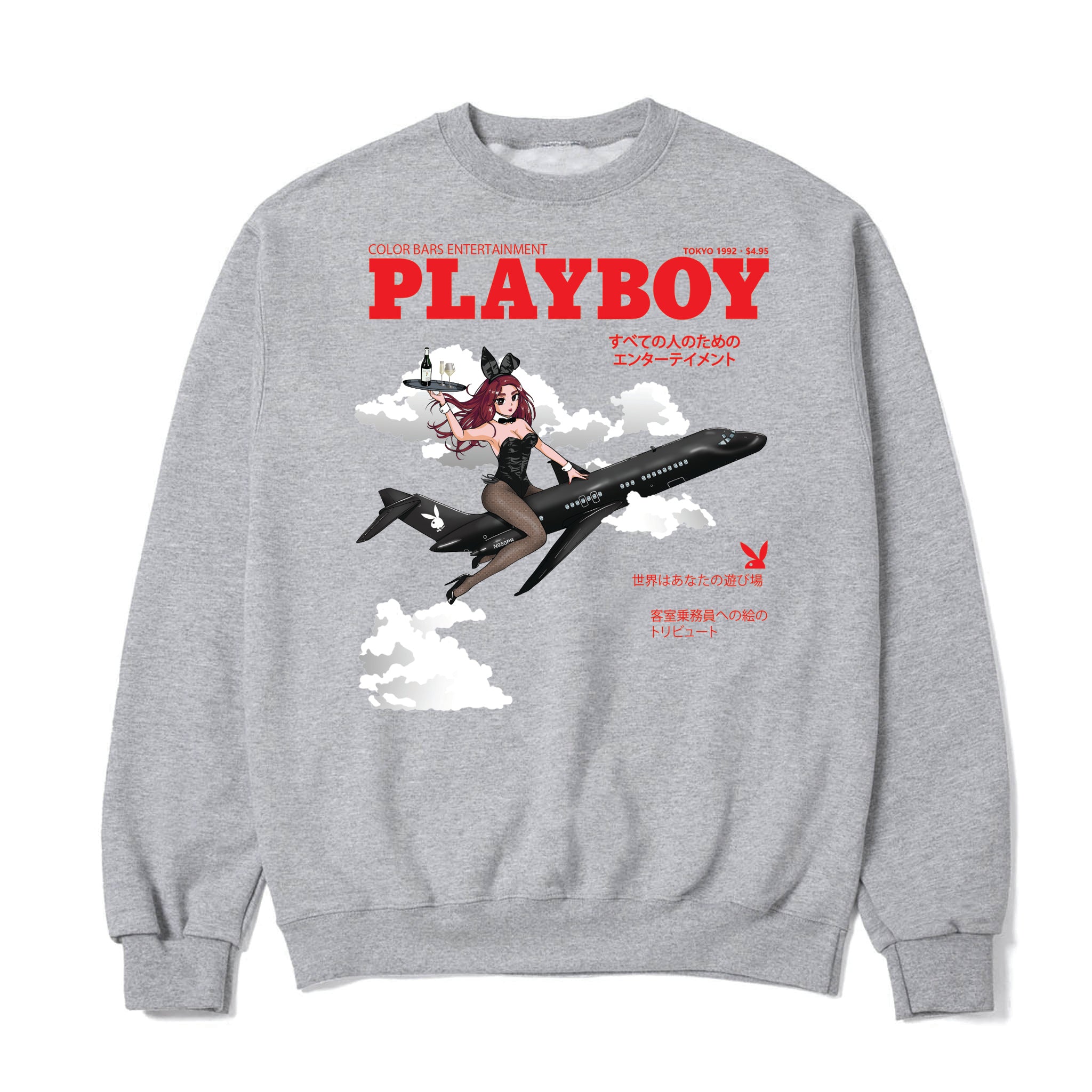 Take Flight Crewneck - Heather Grey – Color Bars