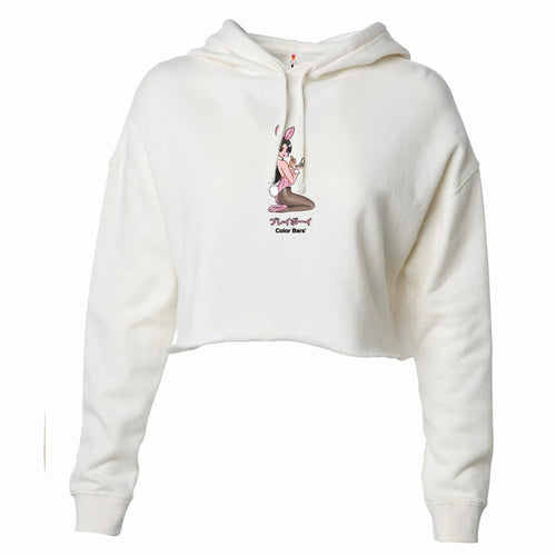 Playboy Lipstick Crop Hood - Bone