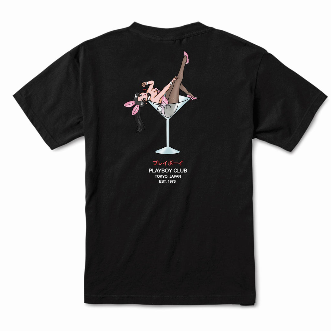 Playboy Cherry Martini Tee - Black